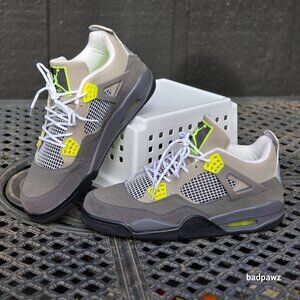 Men’s 12 Nike Air Jordan 4 Retro SE 'Neon 95' Sneakers Shoes CT5342-007